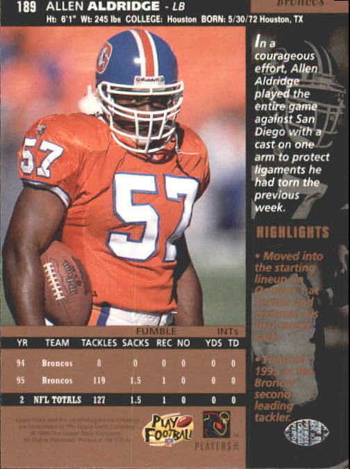 A4272- 1996 Upper Deck Football #s 1-200 +Rookies -You Pick- 15+ FREE US SHIP - Picture 373 of 395