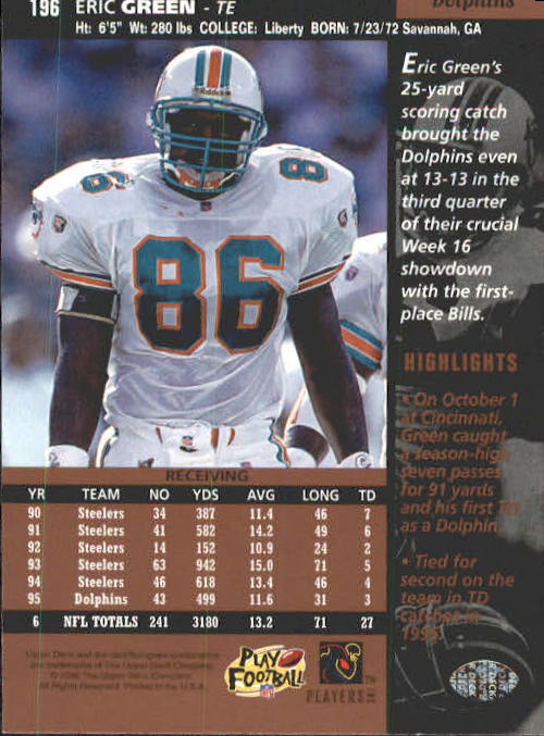A4272- 1996 Upper Deck Football #s 1-200 +Rookies -You Pick- 15+ FREE US SHIP - Picture 387 of 395
