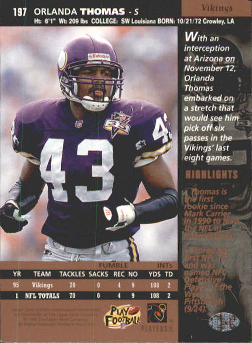 A4272- 1996 Upper Deck Football #s 1-200 +Rookies -You Pick- 15+ FREE US SHIP - Picture 389 of 395