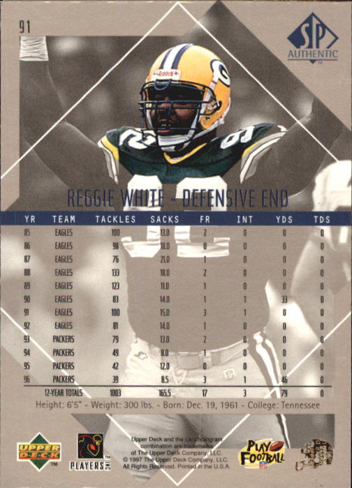 Reggie White cards (1988-2020) Eagles Packers - You Choose