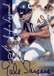 1997 SP Authentic Mark of a Legend #7A Gale Sayers/(white card stock)