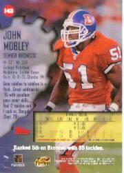 1997 Stadium Club #143 John Mobley back image