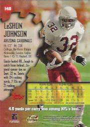 1997 Stadium Club #148 LeShon Johnson back image