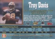 1997 Stadium Club #263 Troy Davis RC back image