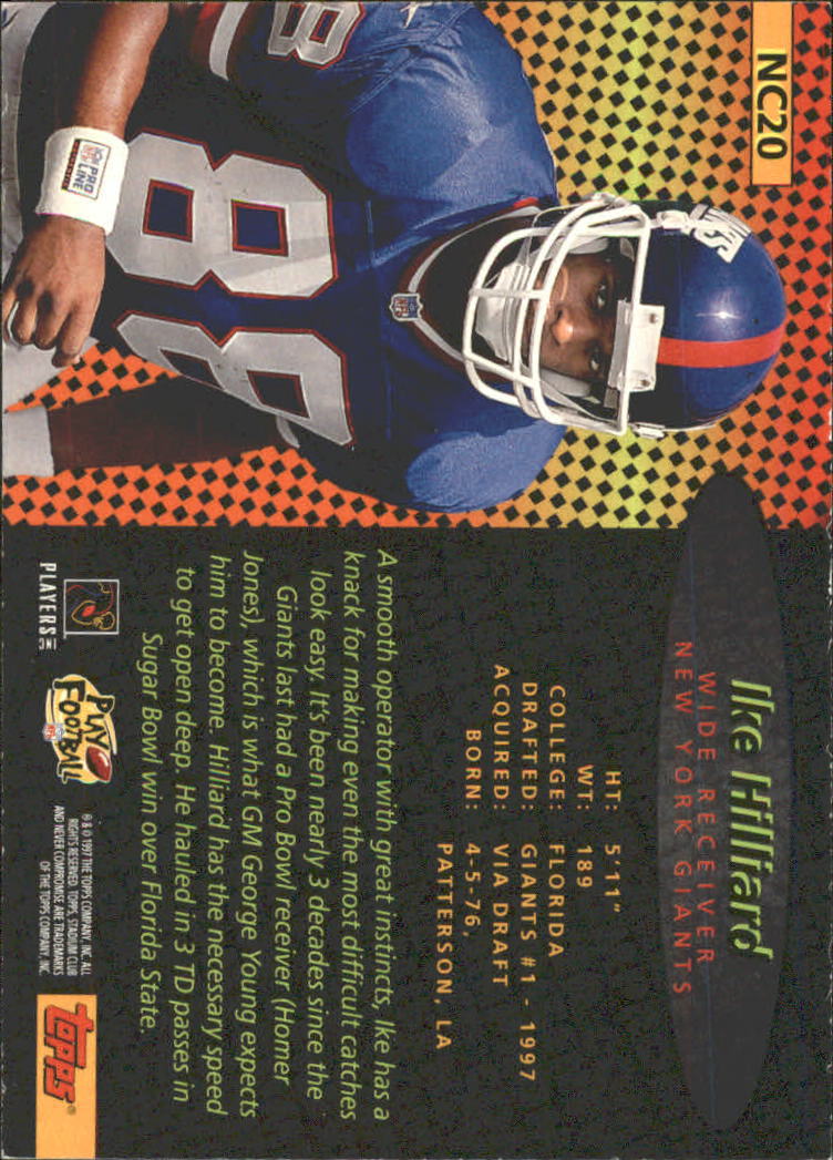 1997 Stadium Club Football Never Compromise Insert Singles - You Choose - Picture 17 of 31