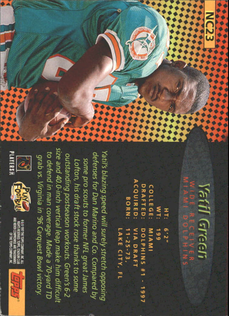 1997 Stadium Club Football Never Compromise Insert Singles - You Choose - Picture 21 of 31
