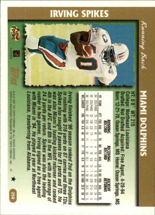 A7591- 1997 Topps Football Card #s 1-415 +Rookies -You Pick- 15+ FREE US SHIP - Picture 285 of 429