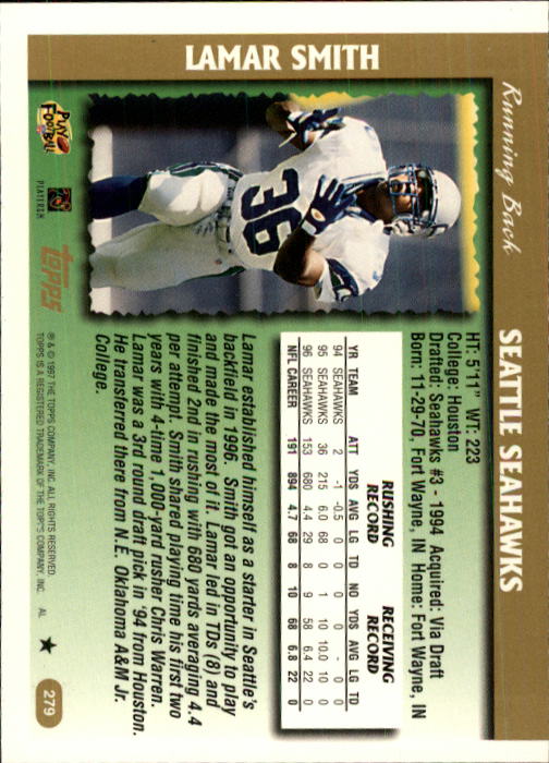 A7591- 1997 Topps Football Card #s 1-415 +Rookies -You Pick- 15+ FREE US SHIP - Picture 311 of 429