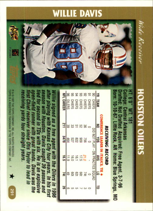A7591- 1997 Topps Football Card #s 1-415 +Rookies -You Pick- 15+ FREE US SHIP - Picture 327 of 429