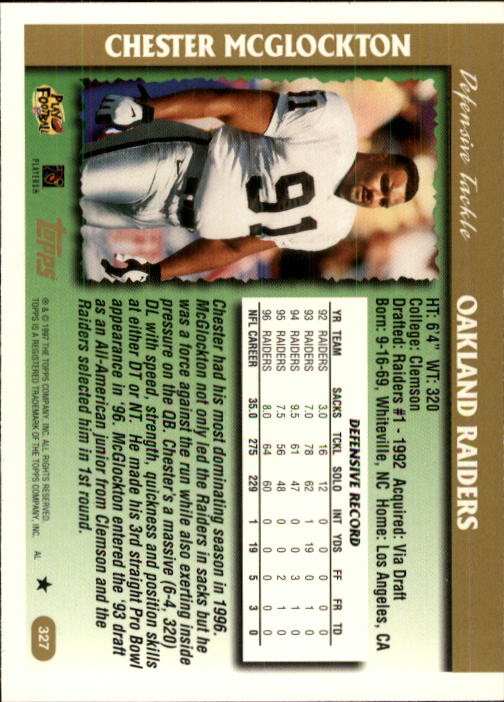A7591- 1997 Topps Football Card #s 1-415 +Rookies -You Pick- 15+ FREE US SHIP - Picture 367 of 429