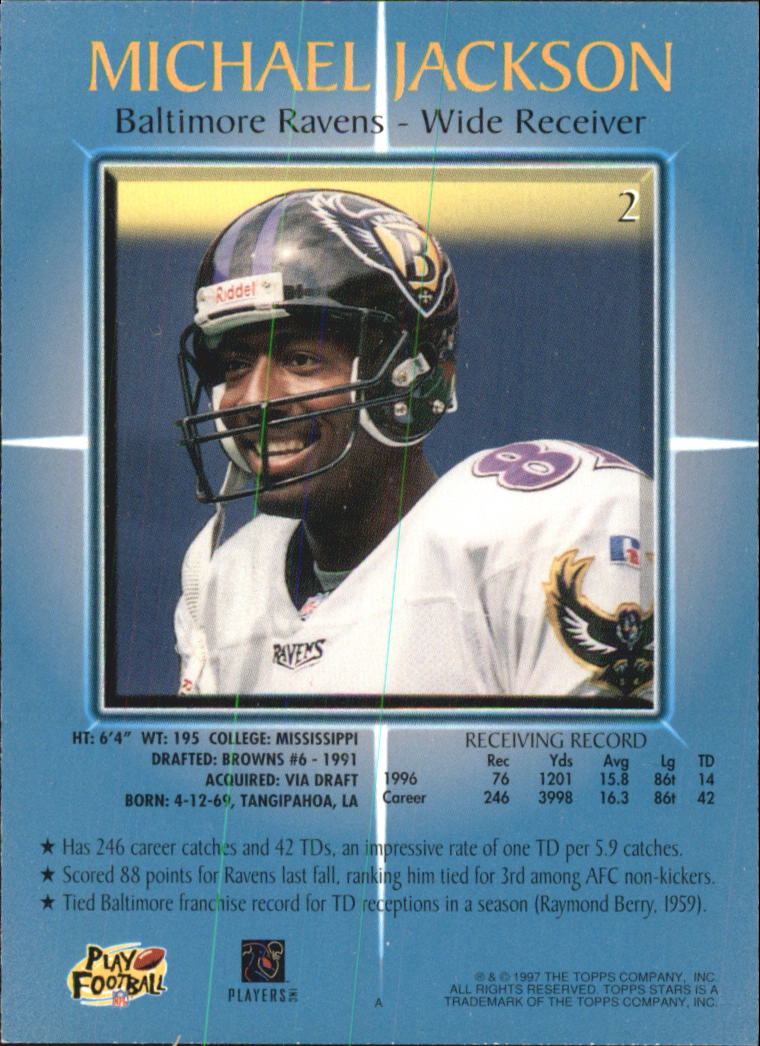 B1670- 1997 Topps Stars FB #s 1-125 +RCs +Inserts -You Pick- 15+ FREE US SHIP - Picture 3 of 150