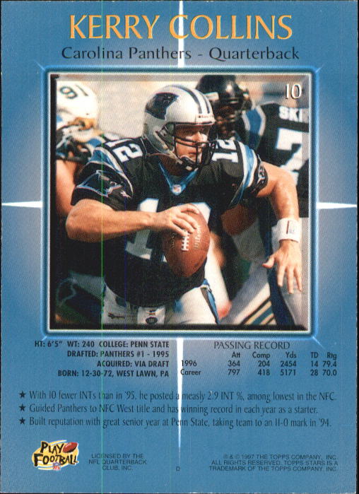 B1670- 1997 Topps Stars FB #s 1-125 +RCs +Inserts -You Pick- 15+ FREE US SHIP - Picture 13 of 150