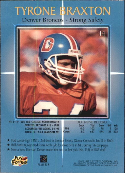 B1670- 1997 Topps Stars FB #s 1-125 +RCs +Inserts -You Pick- 15+ FREE US SHIP - Picture 17 of 150