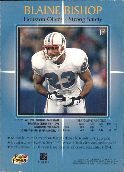 B1670- 1997 Topps Stars FB #s 1-125 +RCs +Inserts -You Pick- 15+ FREE US SHIP - Picture 21 of 150