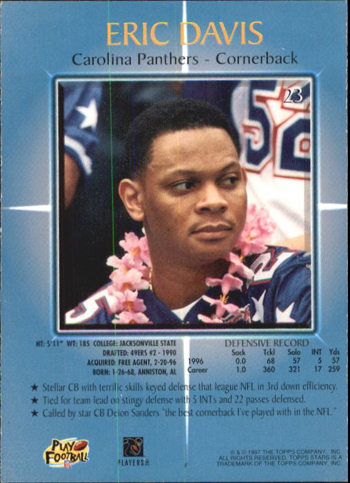 B1670- 1997 Topps Stars FB #s 1-125 +RCs +Inserts -You Pick- 15+ FREE US SHIP - Picture 25 of 150