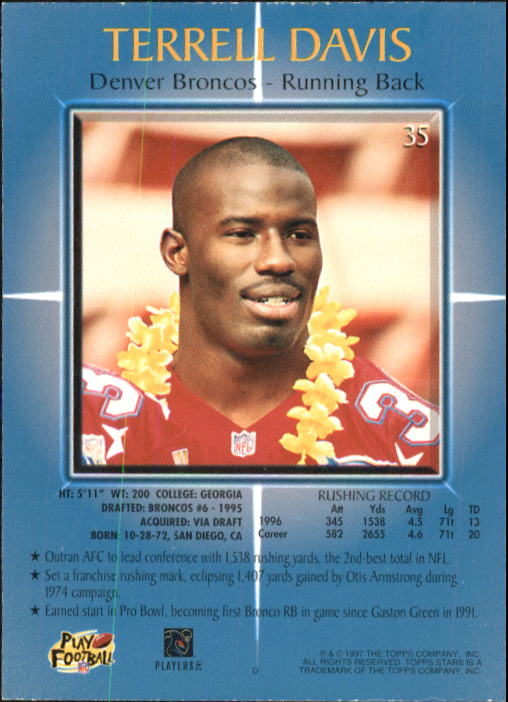 B1670- 1997 Topps Stars FB #s 1-125 +RCs +Inserts -You Pick- 15+ FREE US SHIP - Picture 39 of 150
