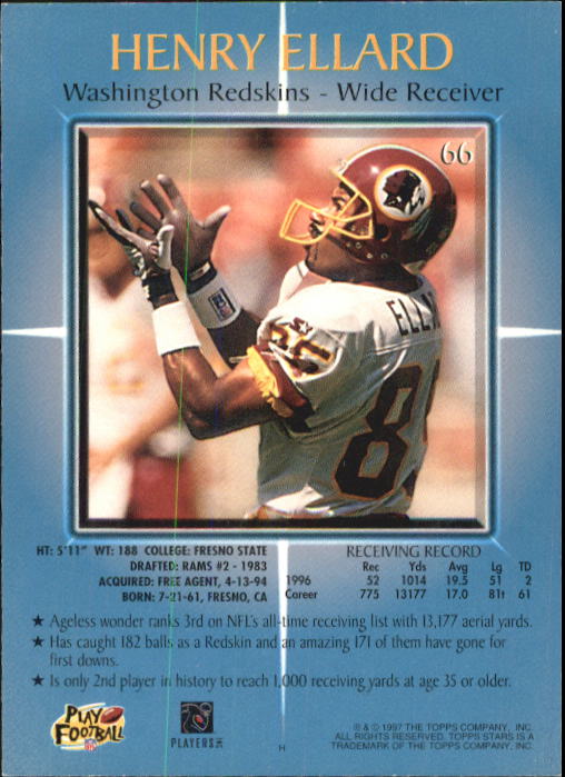B1670- 1997 Topps Stars FB #s 1-125 +RCs +Inserts -You Pick- 15+ FREE US SHIP - Picture 77 of 150