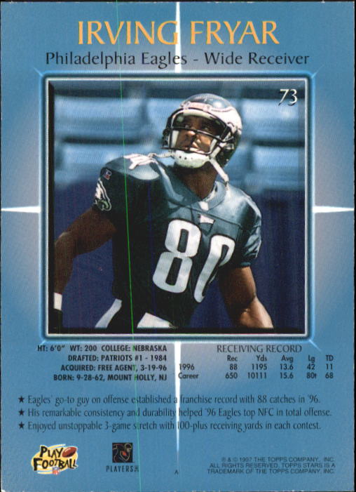 B1670- 1997 Topps Stars FB #s 1-125 +RCs +Inserts -You Pick- 15+ FREE US SHIP - Picture 85 of 150