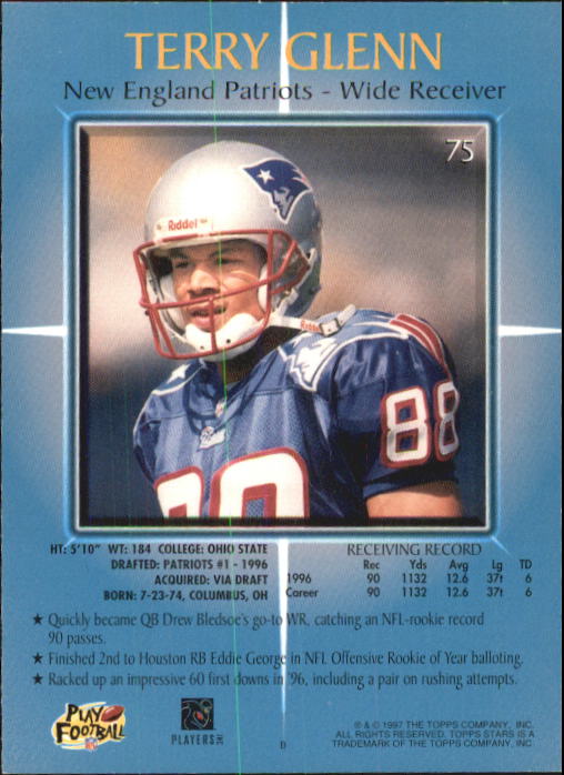 B1670- 1997 Topps Stars FB #s 1-125 +RCs +Inserts -You Pick- 15+ FREE US SHIP - Picture 87 of 150