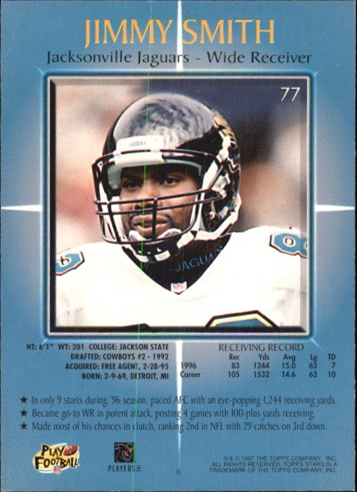 B1670- 1997 Topps Stars FB #s 1-125 +RCs +Inserts -You Pick- 15+ FREE US SHIP - Picture 91 of 150