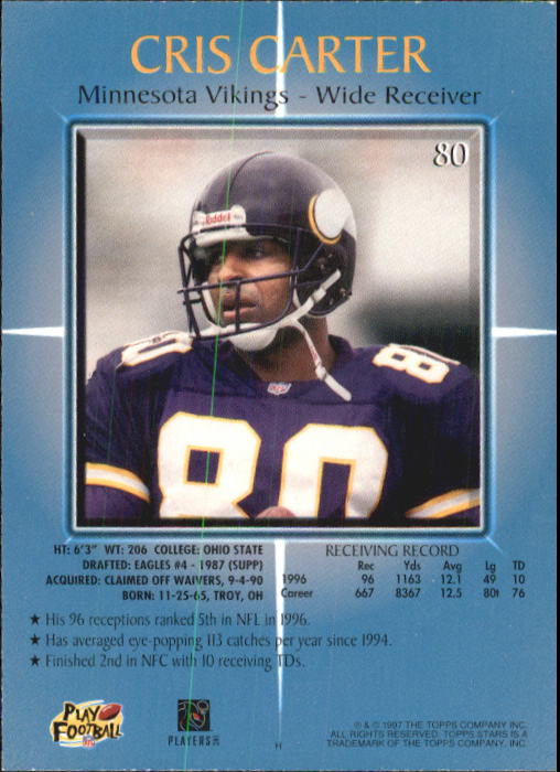 B1670- 1997 Topps Stars FB #s 1-125 +RCs +Inserts -You Pick- 15+ FREE US SHIP - Picture 97 of 150