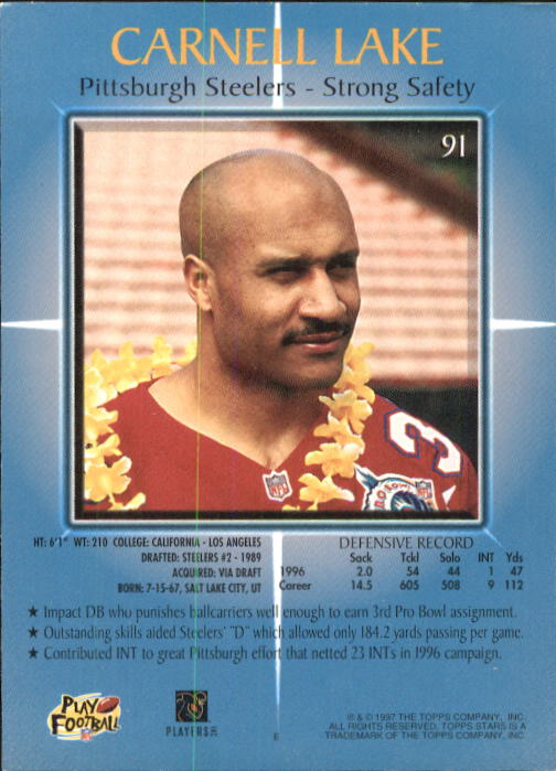 B1670- 1997 Topps Stars FB #s 1-125 +RCs +Inserts -You Pick- 15+ FREE US SHIP - Picture 111 of 150
