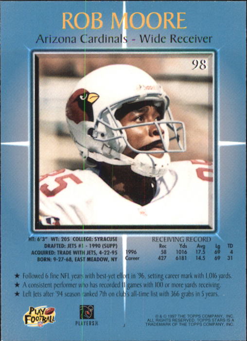 B1670- 1997 Topps Stars FB #s 1-125 +RCs +Inserts -You Pick- 15+ FREE US SHIP - Picture 119 of 150