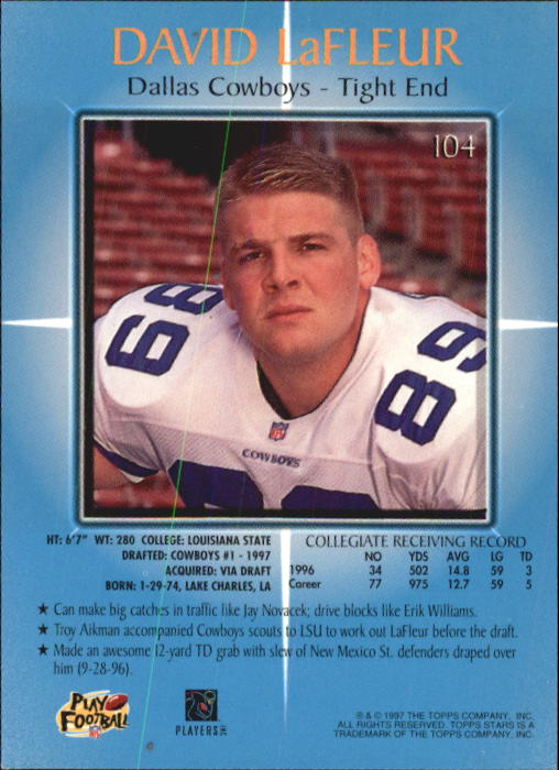 B1670- 1997 Topps Stars FB #s 1-125 +RCs +Inserts -You Pick- 15+ FREE US SHIP - Picture 129 of 150