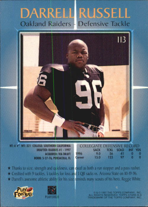 B1670- 1997 Topps Stars FB #s 1-125 +RCs +Inserts -You Pick- 15+ FREE US SHIP - Picture 141 of 150