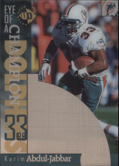 Karim Abdul-Jabbar 1997 UD3 #46 Miami Dolphins