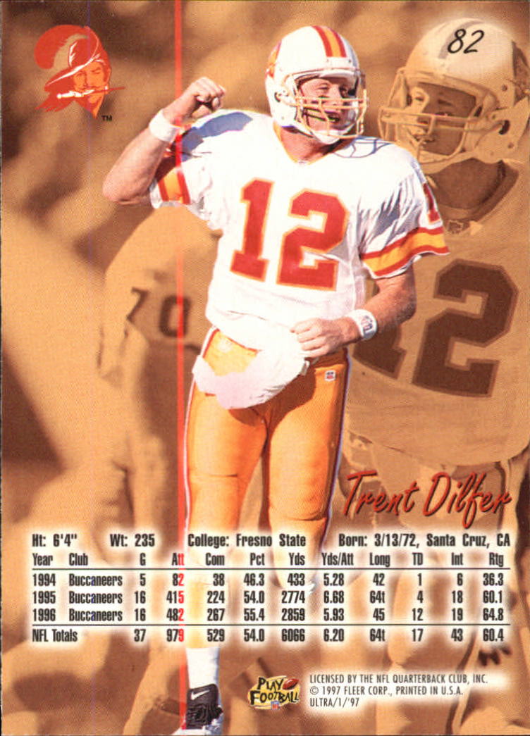 1997 Ultra (Fleer) Football "Main Set" Base Cards - Picture 41 of 119