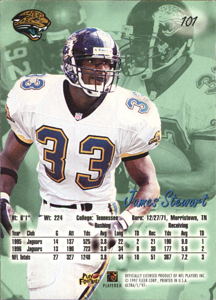 1997 Ultra (Fleer) Football "Main Set" Base Cards - Picture 49 of 119