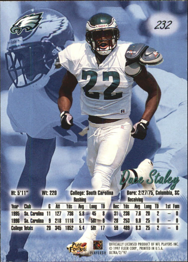 1997 Ultra (Fleer) Football "Main Set" Base Cards - Picture 111 of 119