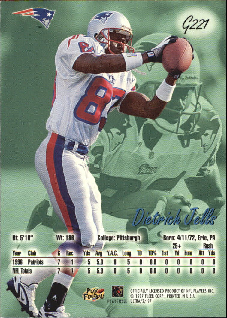 1997 Ultra (Fleer) Football "Gold Medallion" Parallel Cards - Picture 15 of 31