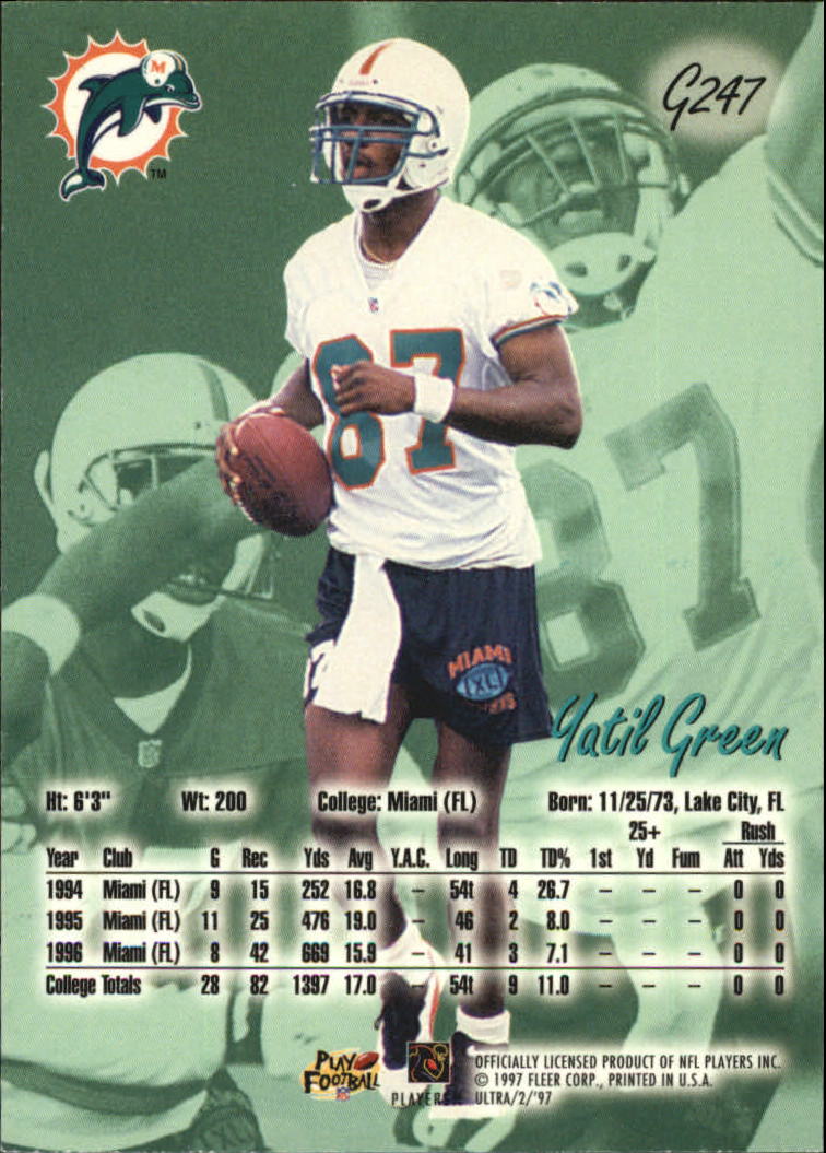 1997 Ultra (Fleer) Football "Gold Medallion" Parallel Cards - Picture 19 of 31