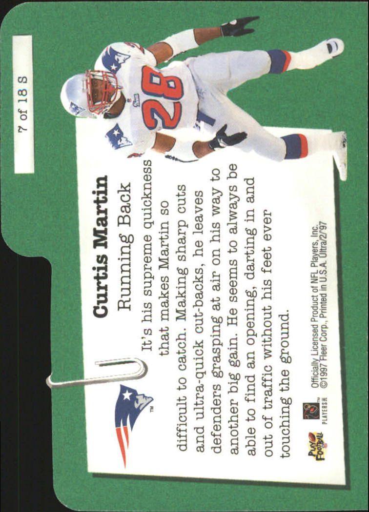 1997 Ultra Specialists #7 Curtis Martin back image