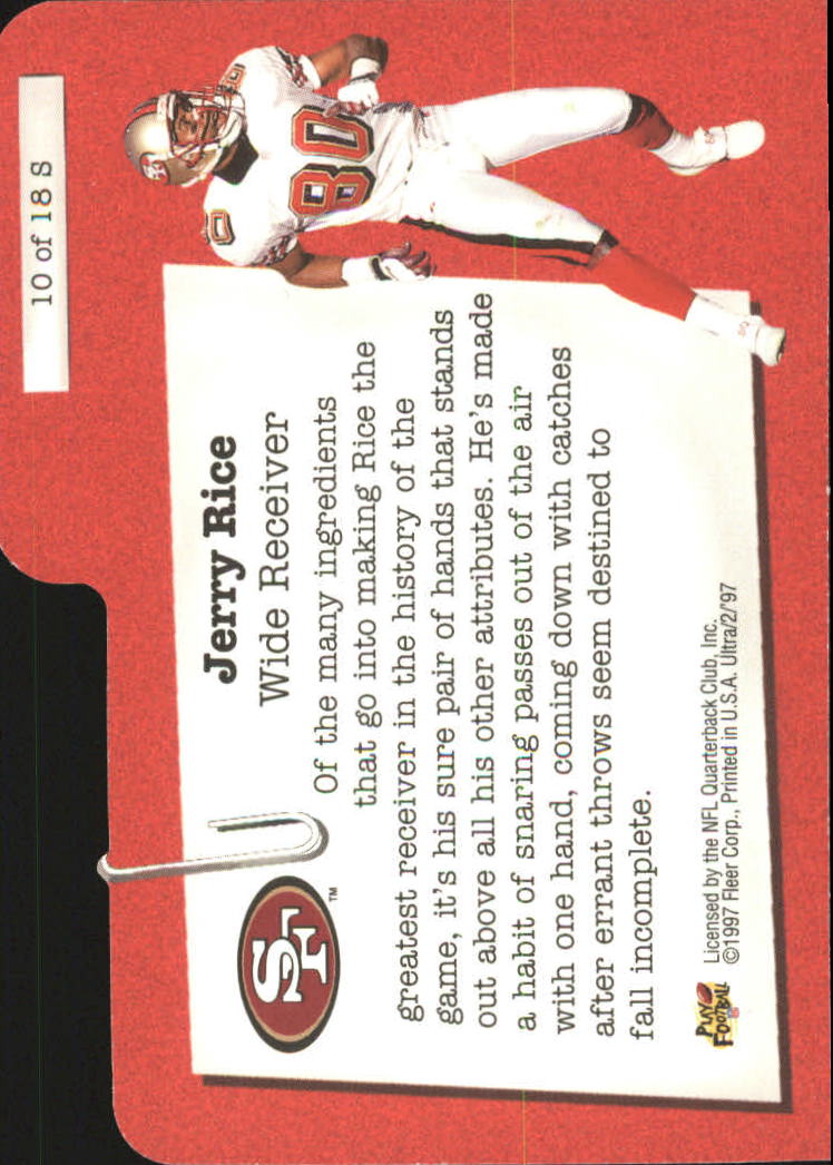 1997 Ultra Specialists #10 Jerry Rice back image