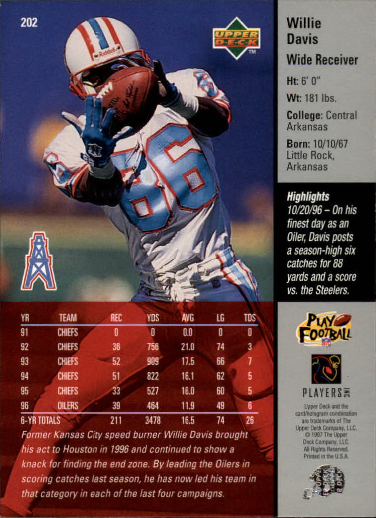 A7091- 1997 Upper Deck FB Card #s 201-300 +Inserts -You Pick- 15+ FREE US SHIP - Picture 5 of 220