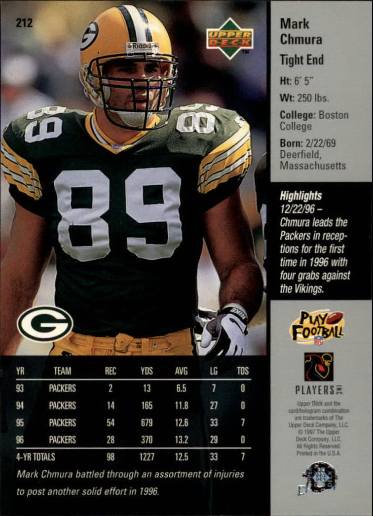 A7091- 1997 Upper Deck FB Card #s 201-300 +Inserts -You Pick- 15+ FREE US SHIP - Picture 21 of 220