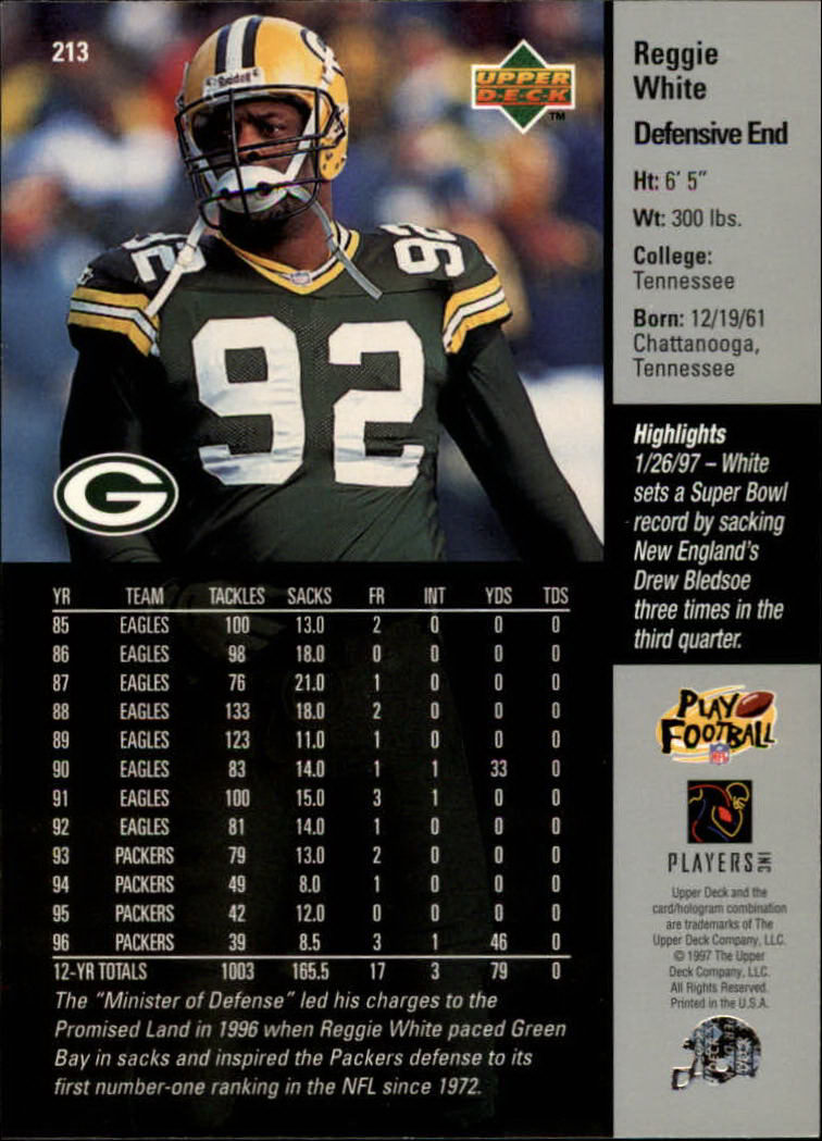 A7091- 1997 Upper Deck FB Card #s 201-300 +Inserts -You Pick- 15+ FREE US SHIP - Picture 23 of 220