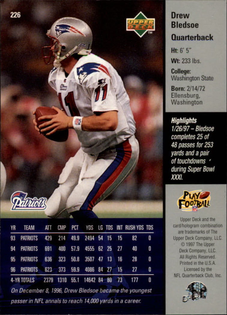 A7091- 1997 Upper Deck FB Card #s 201-300 +Inserts -You Pick- 15+ FREE US SHIP - Picture 45 of 220