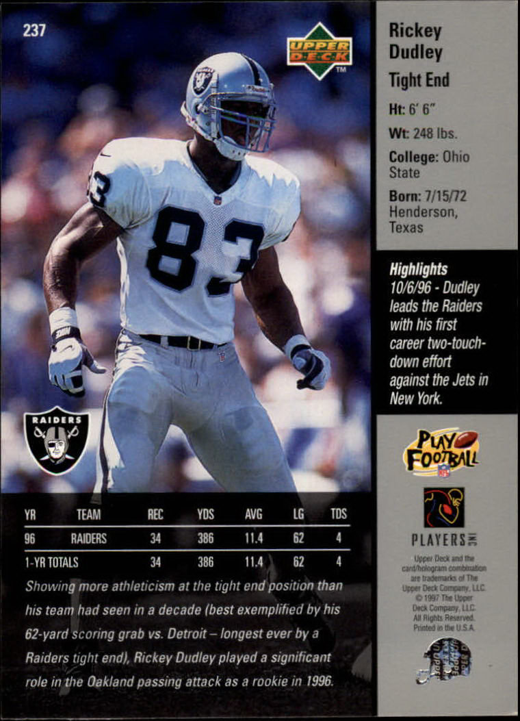 A7091- 1997 Upper Deck FB Card #s 201-300 +Inserts -You Pick- 15+ FREE US SHIP - Picture 63 of 220