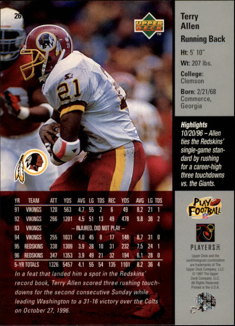 A7091- 1997 Upper Deck FB Card #s 201-300 +Inserts -You Pick- 15+ FREE US SHIP - Picture 103 of 220