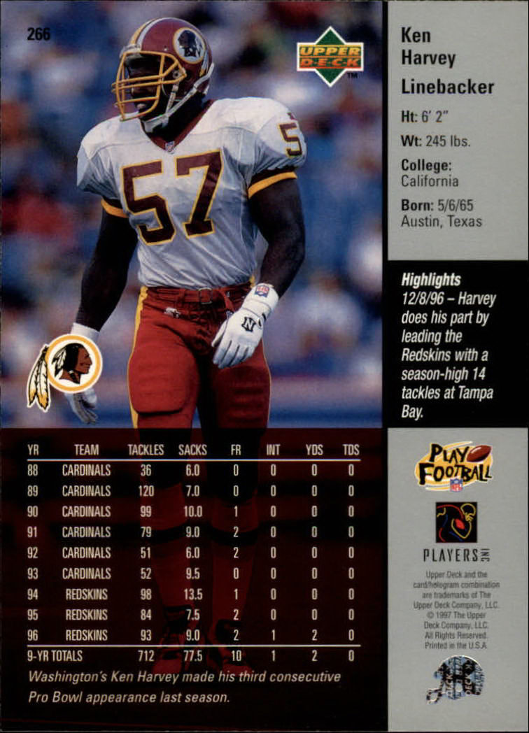A7091- 1997 Upper Deck FB Card #s 201-300 +Inserts -You Pick- 15+ FREE US SHIP - Picture 113 of 220