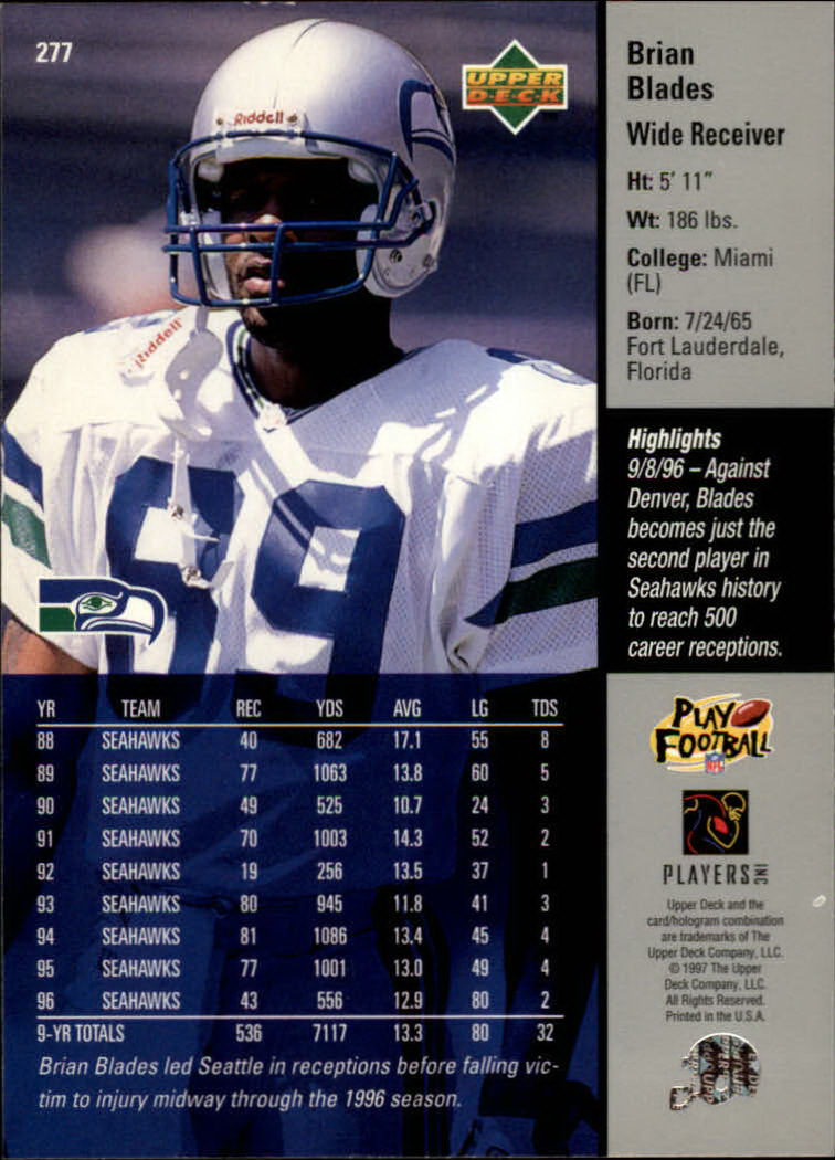 A7091- 1997 Upper Deck FB Card #s 201-300 +Inserts -You Pick- 15+ FREE US SHIP - Picture 133 of 220
