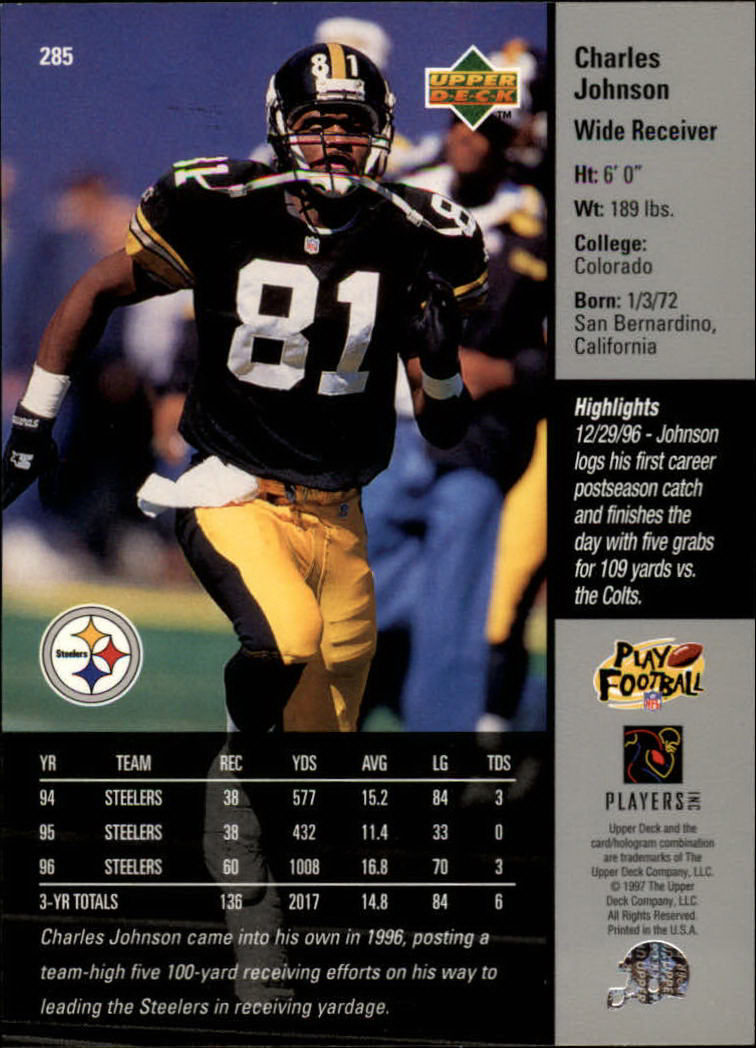 A7091- 1997 Upper Deck FB Card #s 201-300 +Inserts -You Pick- 15+ FREE US SHIP - Picture 145 of 220