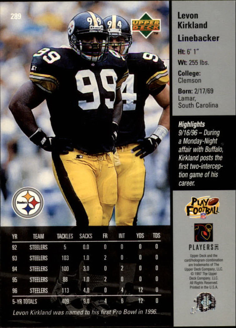 A7091- 1997 Upper Deck FB Card #s 201-300 +Inserts -You Pick- 15+ FREE US SHIP - Picture 153 of 220