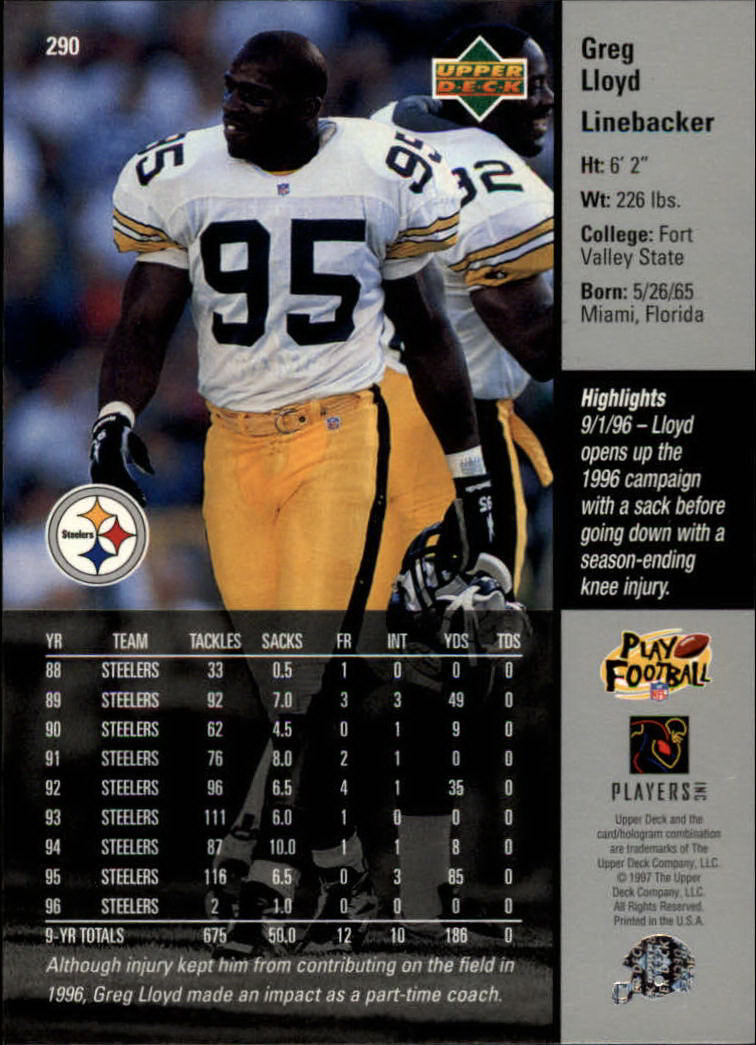 A7091- 1997 Upper Deck FB Card #s 201-300 +Inserts -You Pick- 15+ FREE US SHIP - Picture 155 of 220