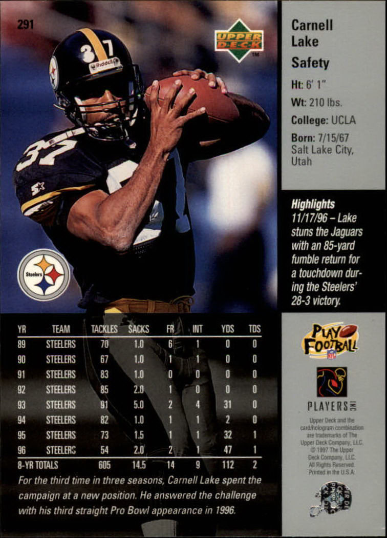 A7091- 1997 Upper Deck FB Card #s 201-300 +Inserts -You Pick- 15+ FREE US SHIP - Picture 157 of 220