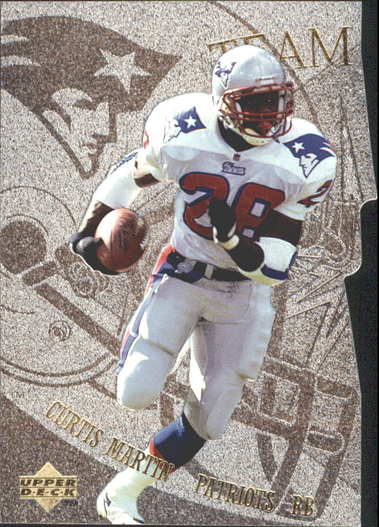 Curtis Martin football card (New England Patriots) 1995 Upper Deck